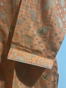 Orange Paisley Kurta set