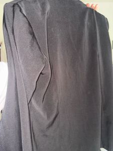 Chic Black Satin Blazer