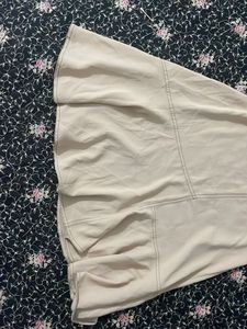 Chic Beige A-line Dress