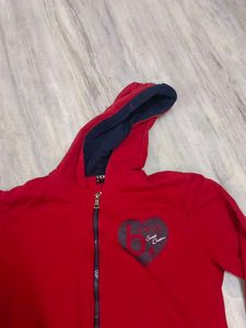 Red Zip-Up Hoodie