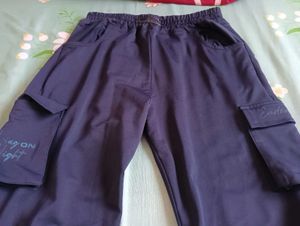 Navy Cargo Pants with Pockets