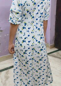 White Floral Maxi Dress