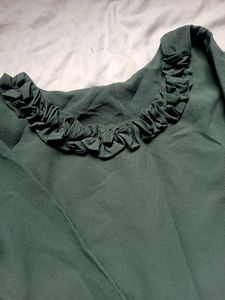 Elegant Dark Green Ethnic Gown