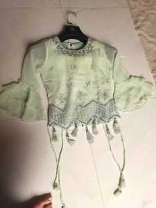 Designer Embellished Tassel Blouse
