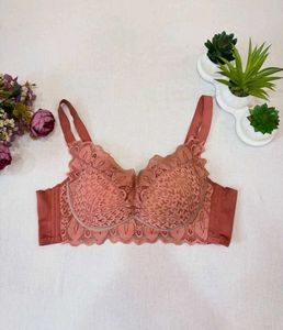 Lace Trimmed Full Coverage Bra