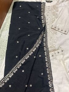 Elegant White Kurta Set with Dupatta