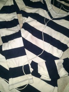 Striped y2k fitted Long Sleeve Top