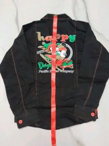 Boys Black Disney Printed Shirt