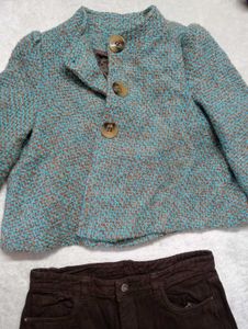 Vintage Chic Tweed Cropped Jacket