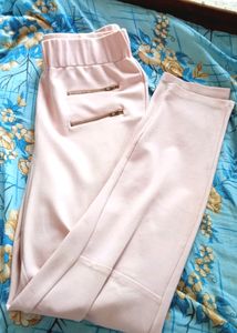 Moda Elementi Baby Pink Elasted Pants For Girls
