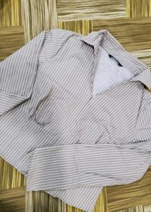 Striped V-Neck Long Sleeve shirt