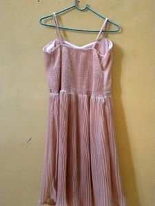 pink midi dress