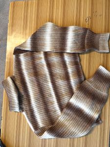 Cozy Ribbed Knit Sweater and mini denim skirt