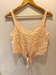 cute Lace imported Crop Top