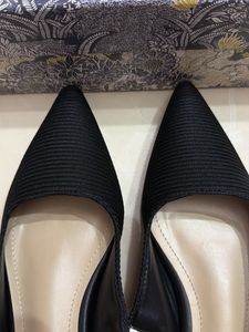 J’ADior Black Slingback Flats