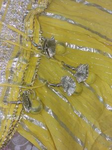Yellow  sharara Set