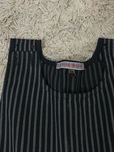 Striped Fit &amp; Flare Dress