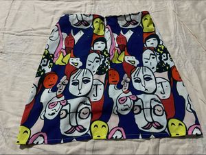 Funky Patterned Mini Skirt