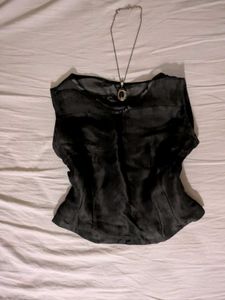 Elegant Black Sleeveless Top