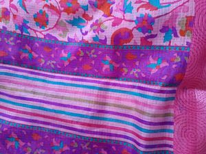 Pink And Purple Saree