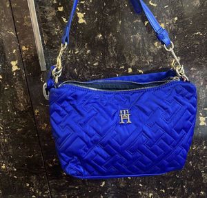 Royal Blue Quilted Shoulder Bag