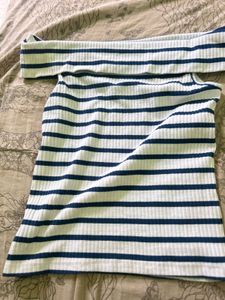 Striped Off-Shoulder Top