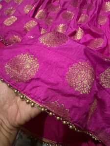 Vibrant Magenta Ethnic Skirt/ Lehenga/ Chania