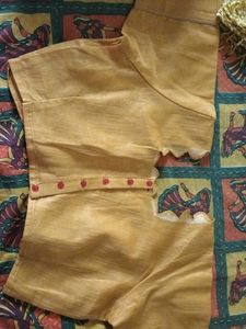 Beautiful Yellow Saree with Blouse