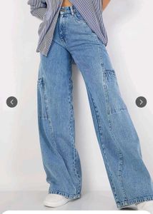 Wide Leg Denim Jeans