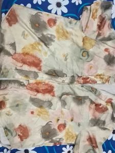 Abstract Print Button-Up Shirt