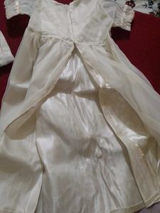 Baby Girls Christening Gown &amp; Bonnet Set