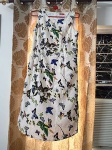 white floral dress