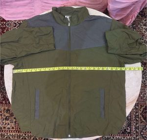 Men's Green &amp; Grey Color Block Jacket