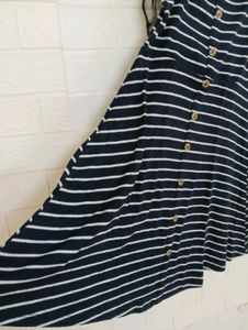 Striped Button-Down Sun Dress