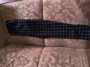 Black &amp; White Grid Print Pants