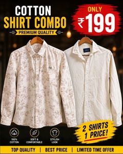 Cotton Shirt Combo - Premium Quality