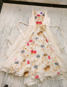 Girls Embroidered Party Dress