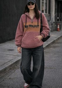 CECIL McBEE Pink Fuzzy Sweater