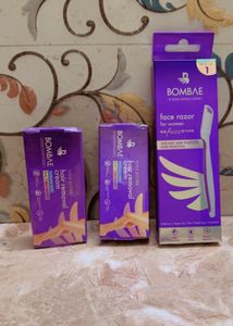 Hair Removal Cream + Face Razor