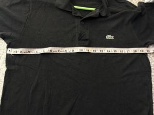 Classic Black Lacoste Polo Shirt