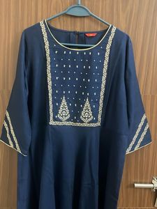 Elegant Navy Blue Kurta