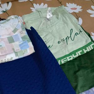 3 Clothing Bundle - Tees and Bottoms