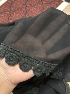 Elegant Black Lace Trim Camisole Top