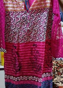 Pink Ethnic Dress Material