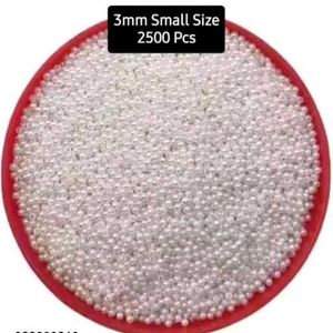 2500 pcs. 3mm. Small Pearl Beads - Crafting