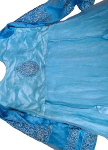 Stunning Sky Blue Embellished Gown