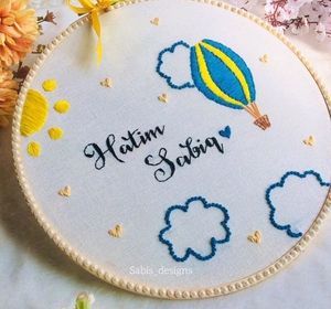 Baby Name Hoop 💙💛