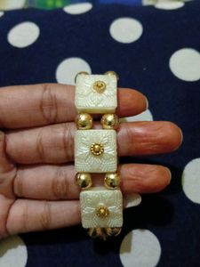 Ivory &amp; Gold Bracelet