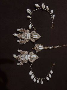 Boho Chic Shell &amp; Pearl Jewelry Set