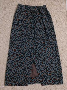 Leopard Print Midi Skirt